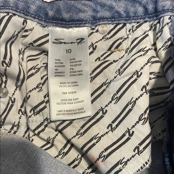 7 For All Mankind Light Blue Jean Shorts - Picture 11 of 11